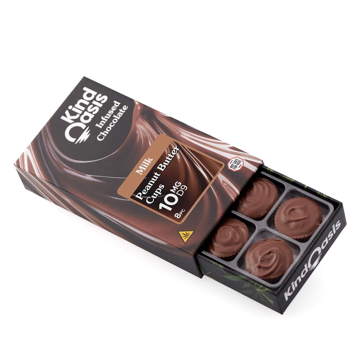 Delta 9 THC 10mg - Peanut Butter Cups - Milk Chocolate 8ct
