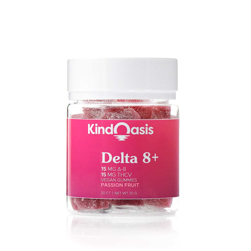 
                  
                    Delta 8 THC 15mg + THCV 15mg Gummies - 20ct Passion Fruit
                  
                