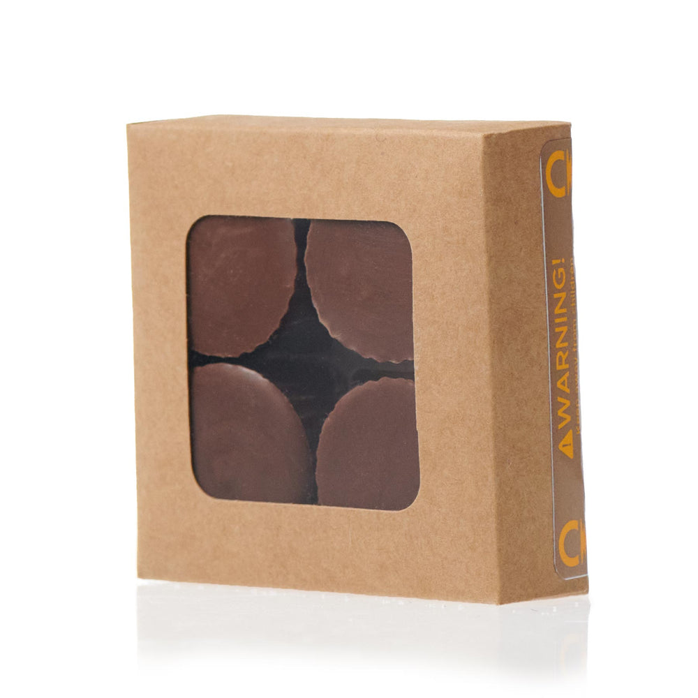 25 mg thc milk chocolate peanut butter cup gift box