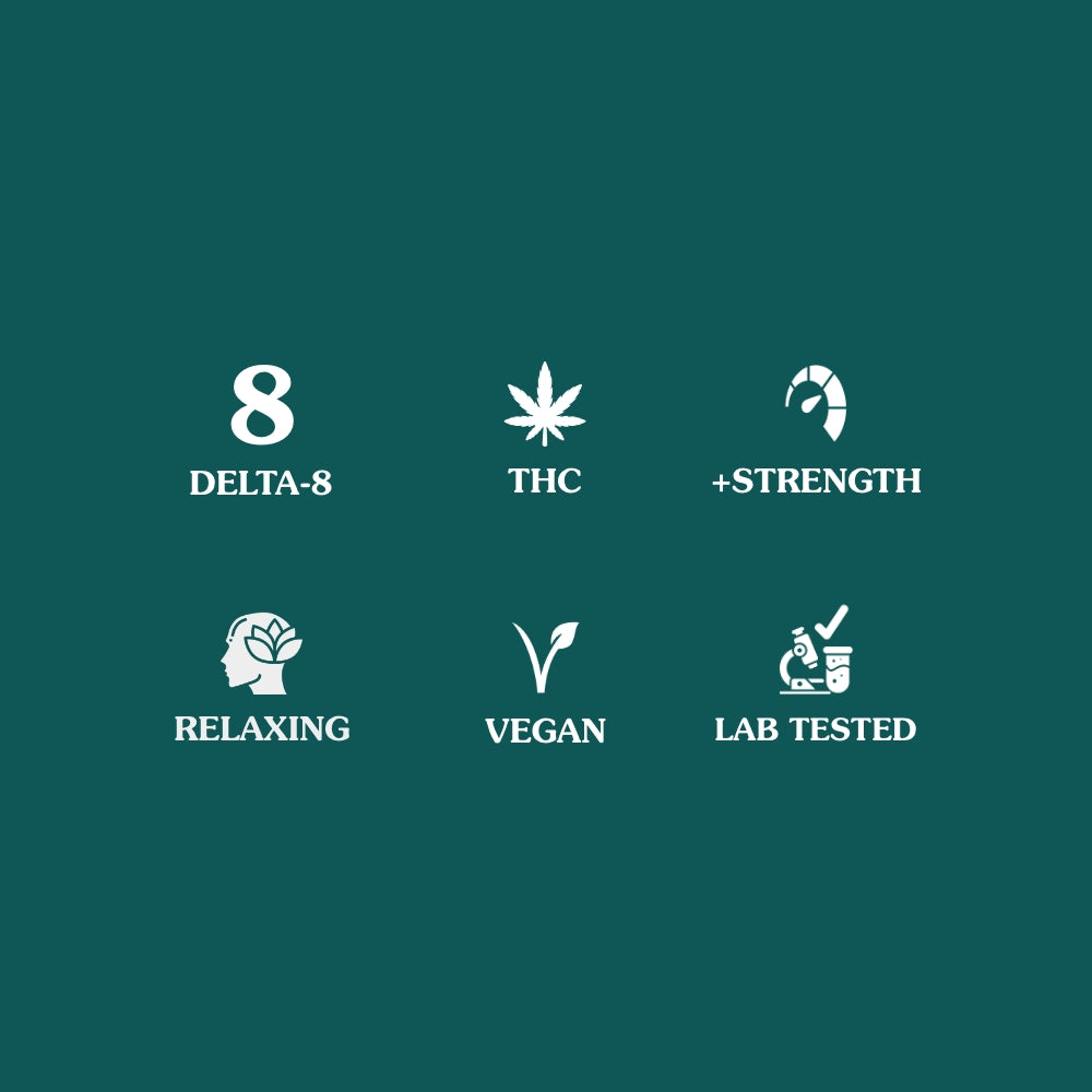 Kind Oasis Delta 8 THC Gummies 69mg, strong dose, relaxing, vegan and lab tested