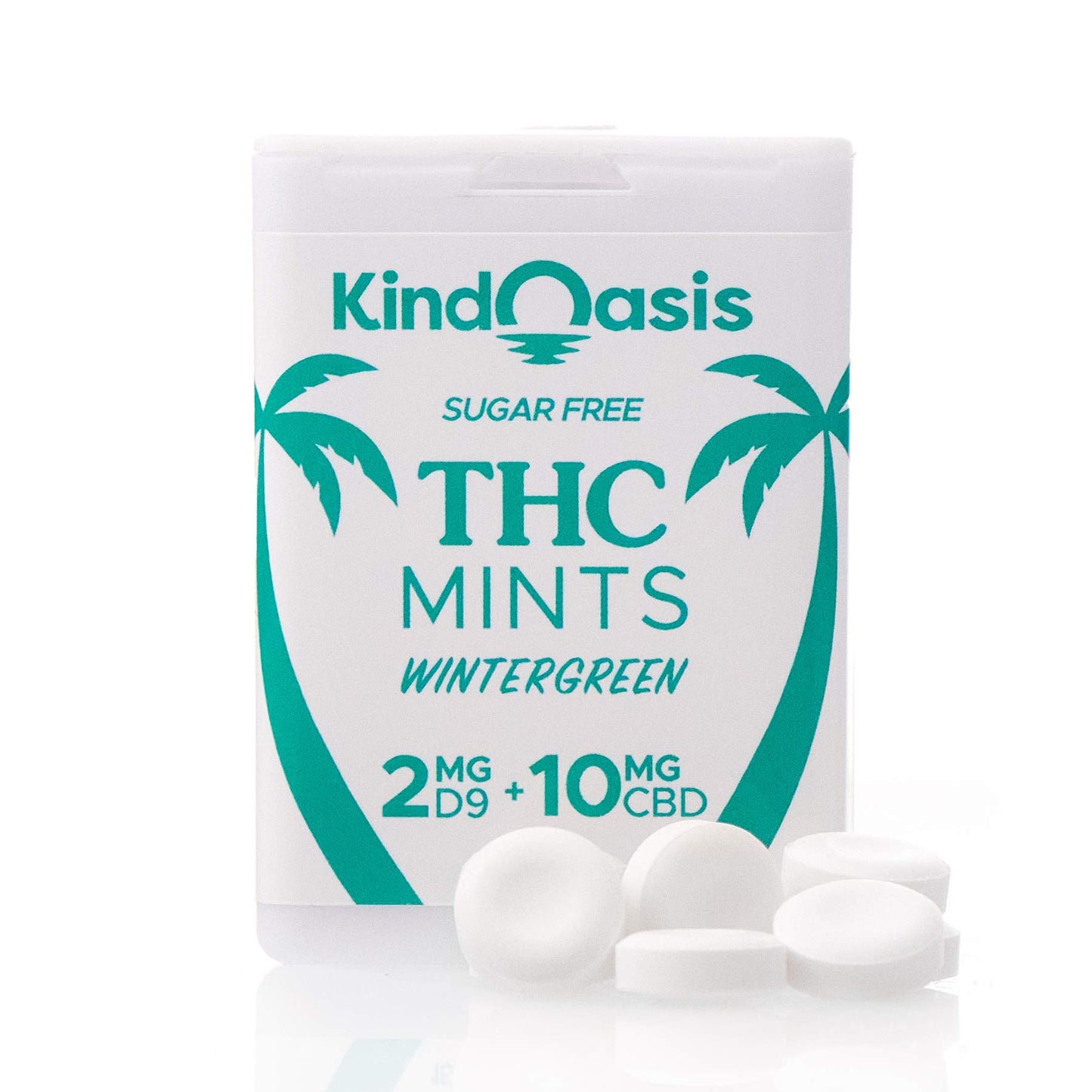 Delta 9 THC 2mg + CBD 10mg Mints - 30ct Wintergreen