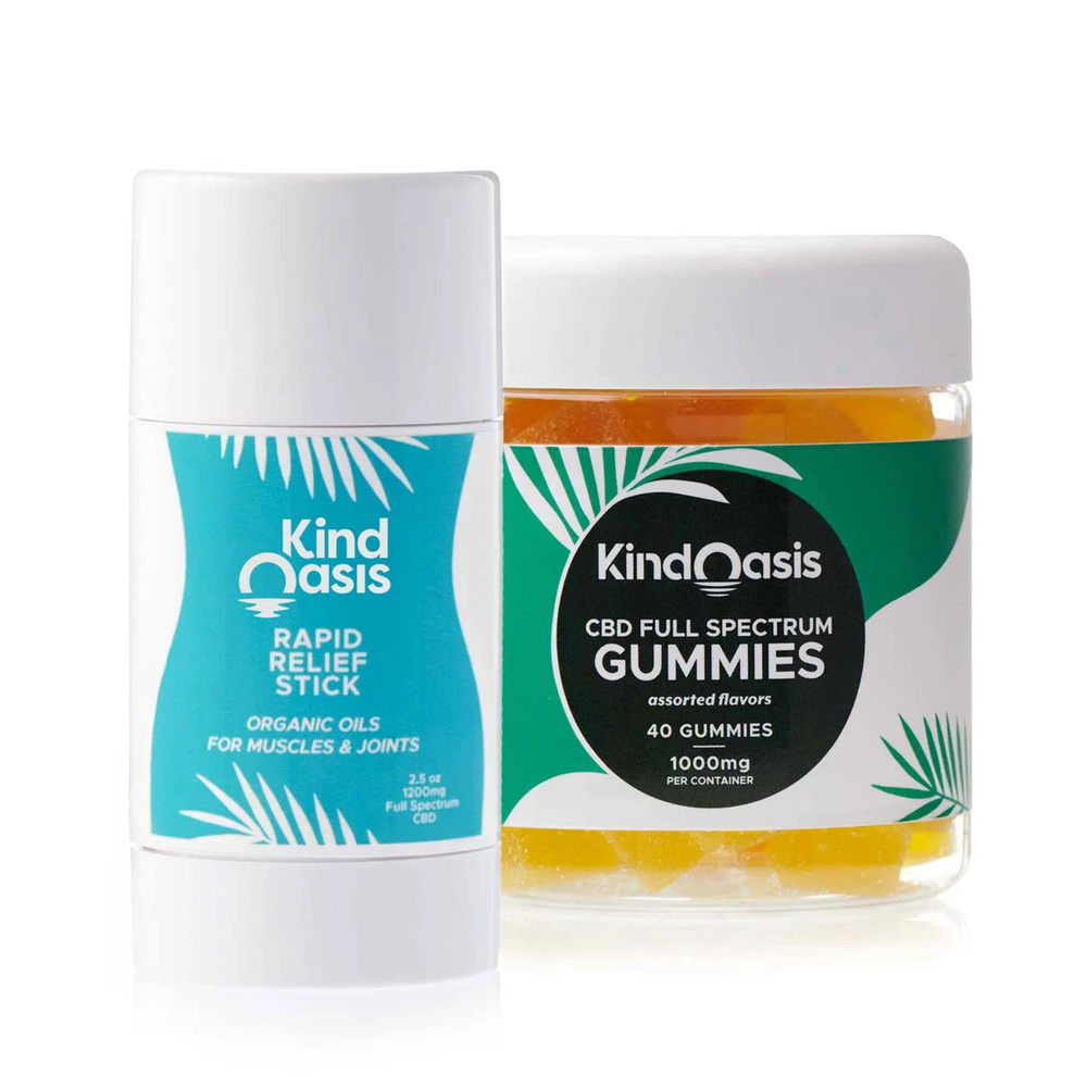 Full Spectrum CBD Bundle - 40ct Gummies + Relief Stick
