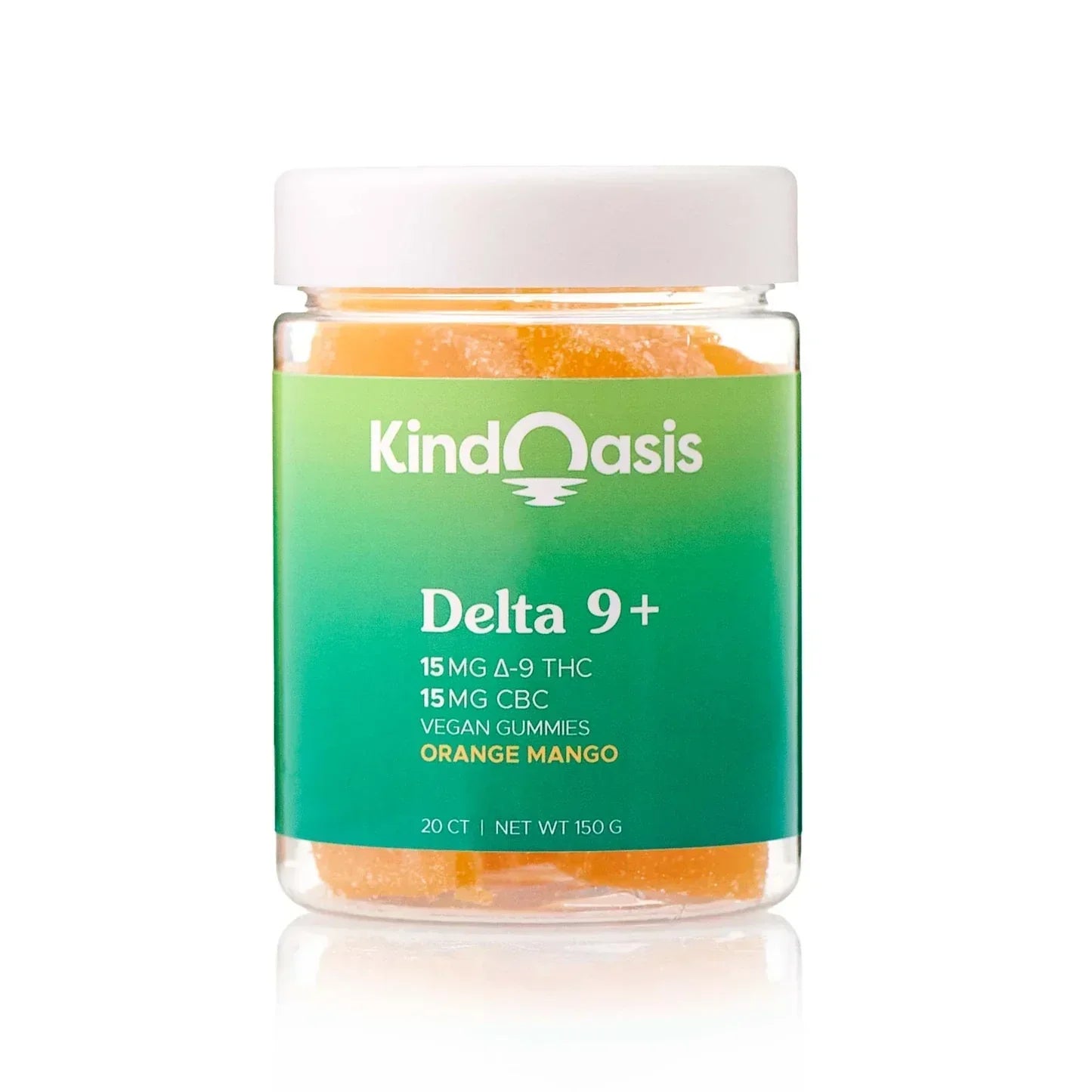 Delta 9 THC Gummies 15mg + CBC 15mg - 20ct Orange Mango