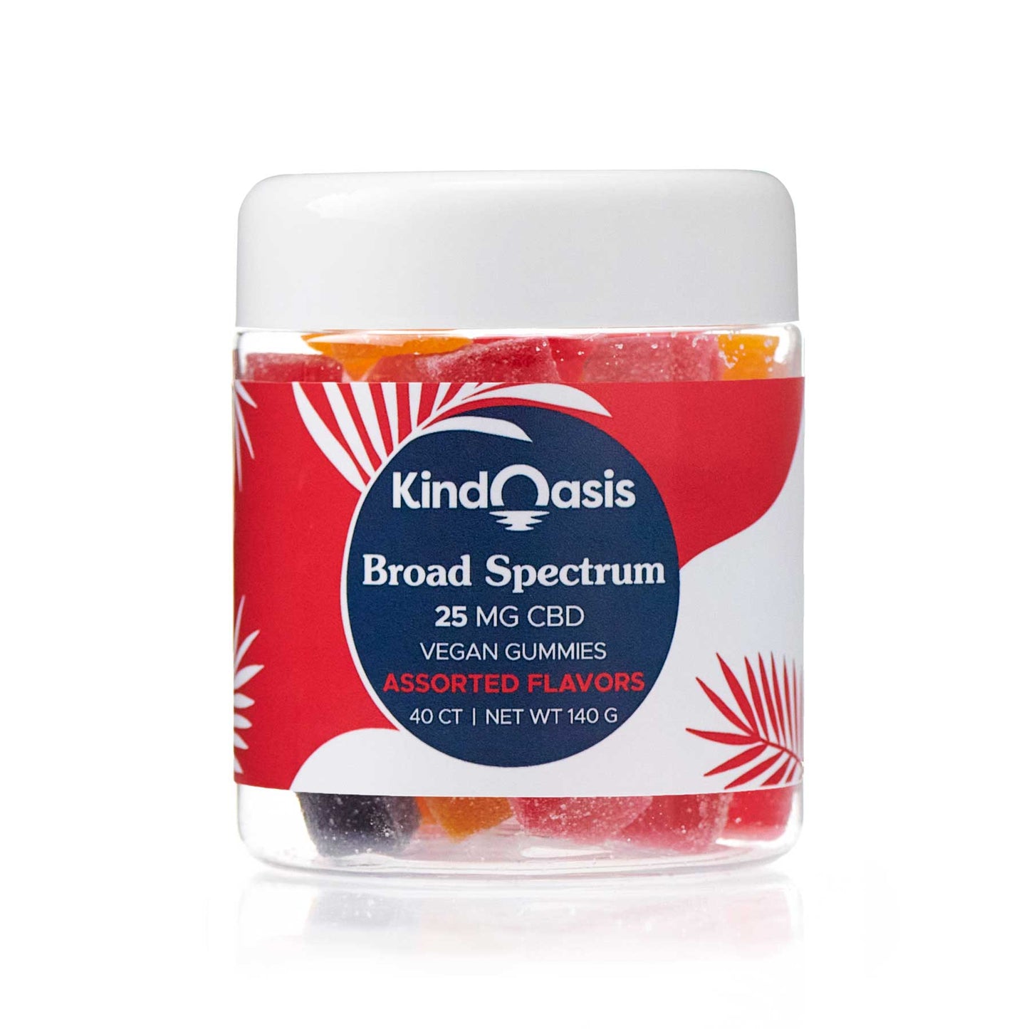 
                  
                    Kind Oasis Gummies - CBD Broad Spectrum 25mg - 40ct Assorted
                  
                