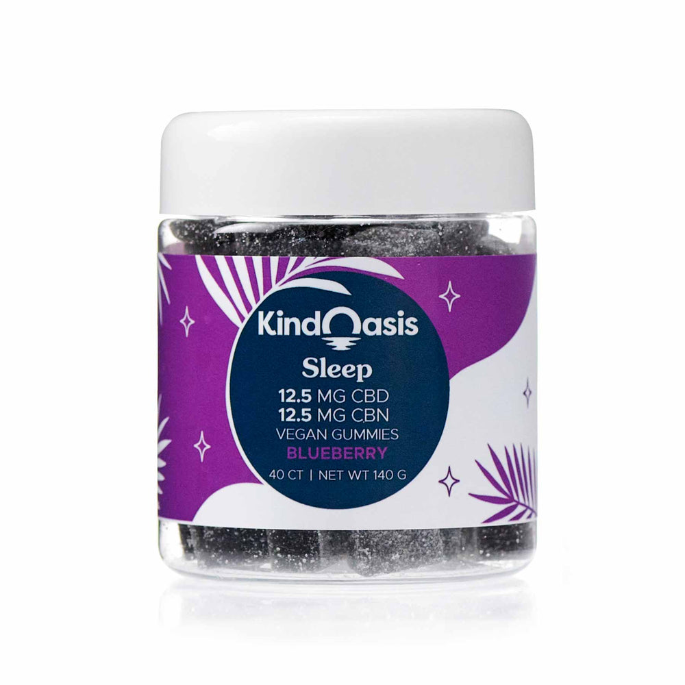 Kind Oasis Sleep Gummies - CBD 12.5mg + CBN 12.5mg - 40ct
