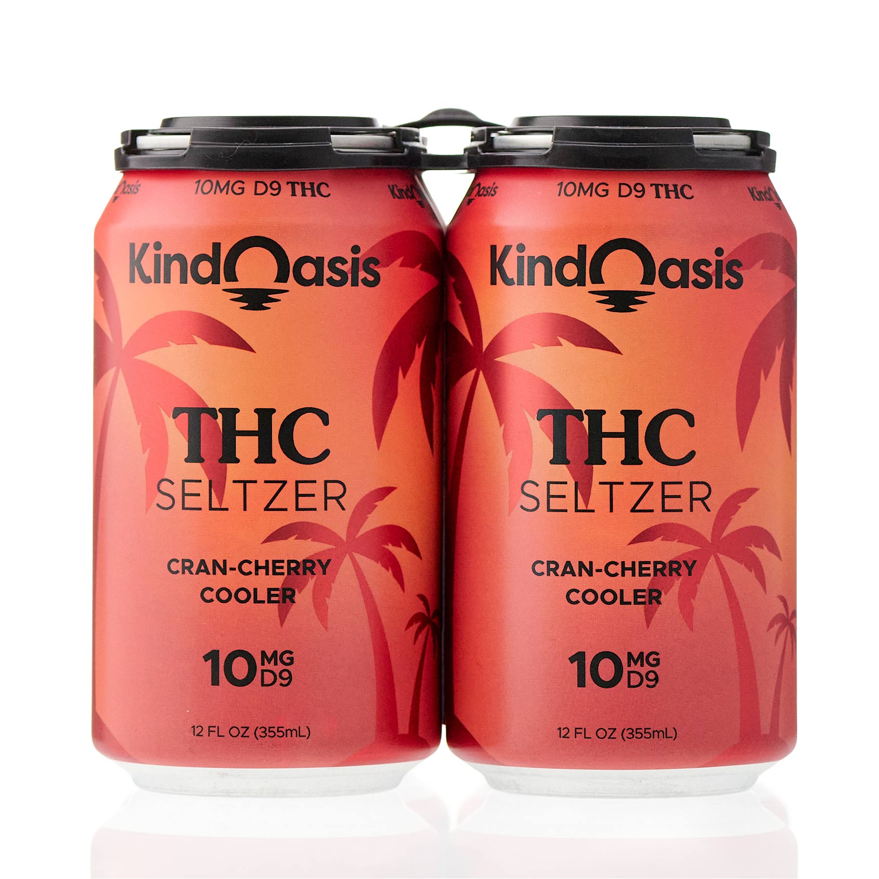 Delta 9 THC Seltzer 4 Pack - 10mg - Cran Cherry Cooler – Kind Oasis
