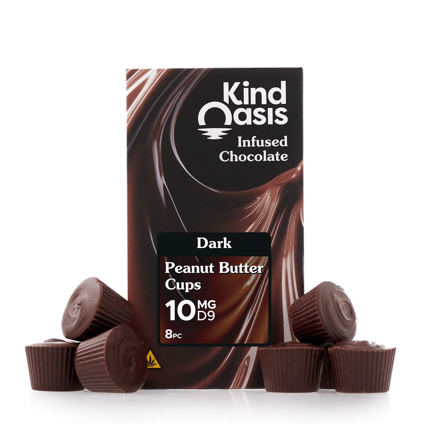 
                  
                    Delta 9 THC 10mg - Peanut Butter Cups - 8ct - Dark Chocolate
                  
                