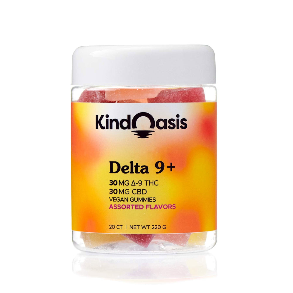 Kind Oasis Gummies - Delta 9 THC 30mg + CBD 30mg 20ct Assorted