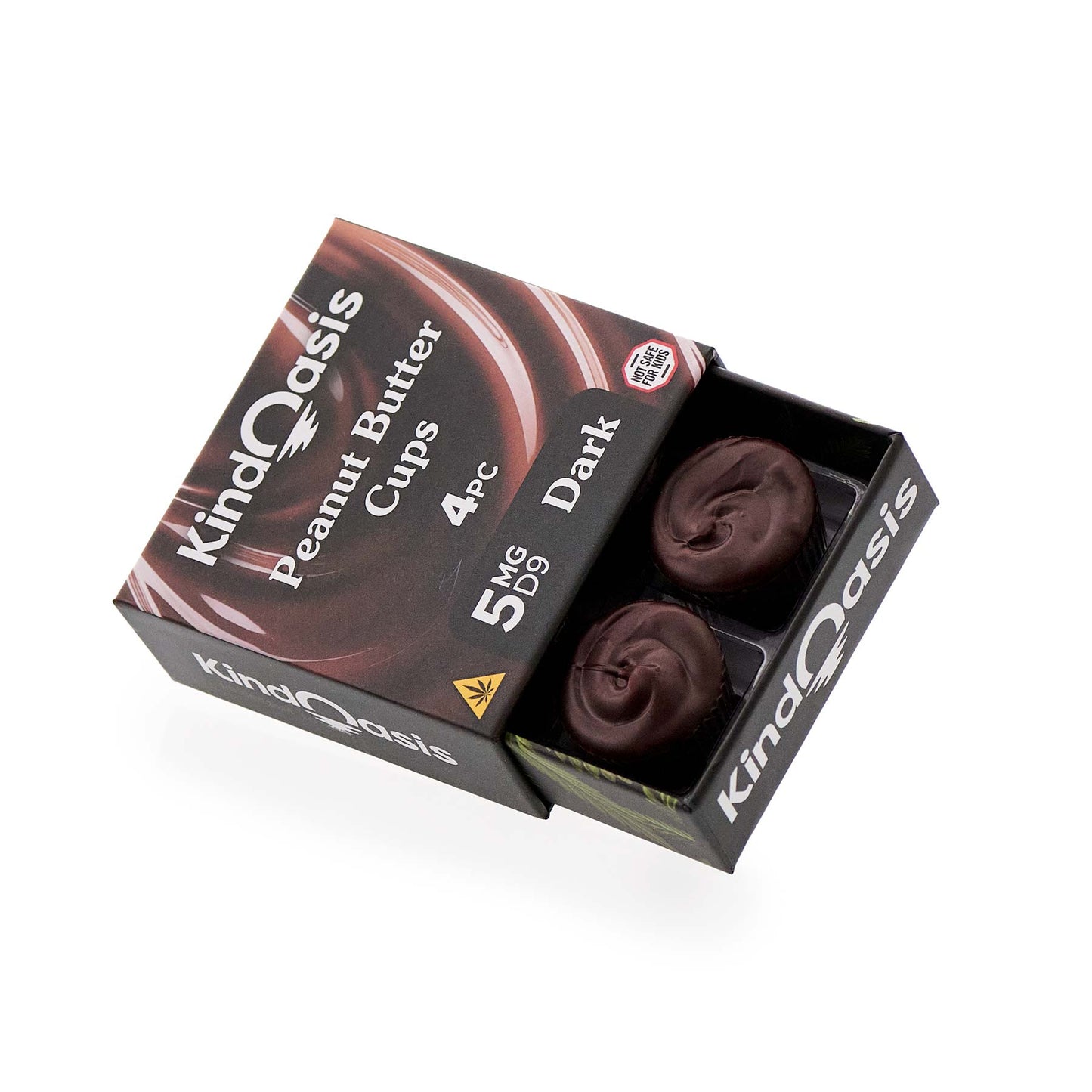 Delta 9 THC 5mg - Peanut Butter Cups - Dark Chocolate 4ct