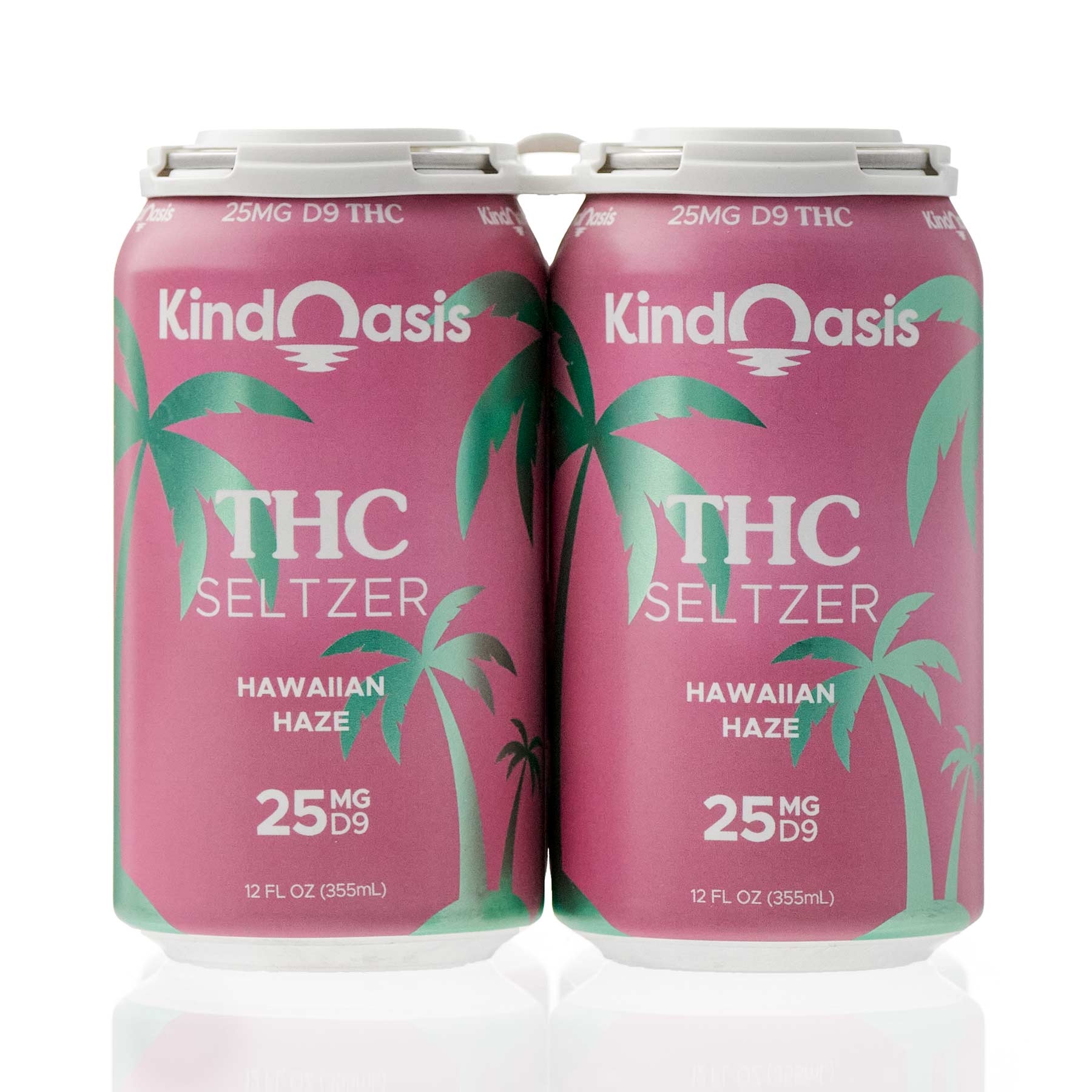Delta 9 THC Seltzer 4 Pack - 25mg - Hawaiian Haze – Kind Oasis