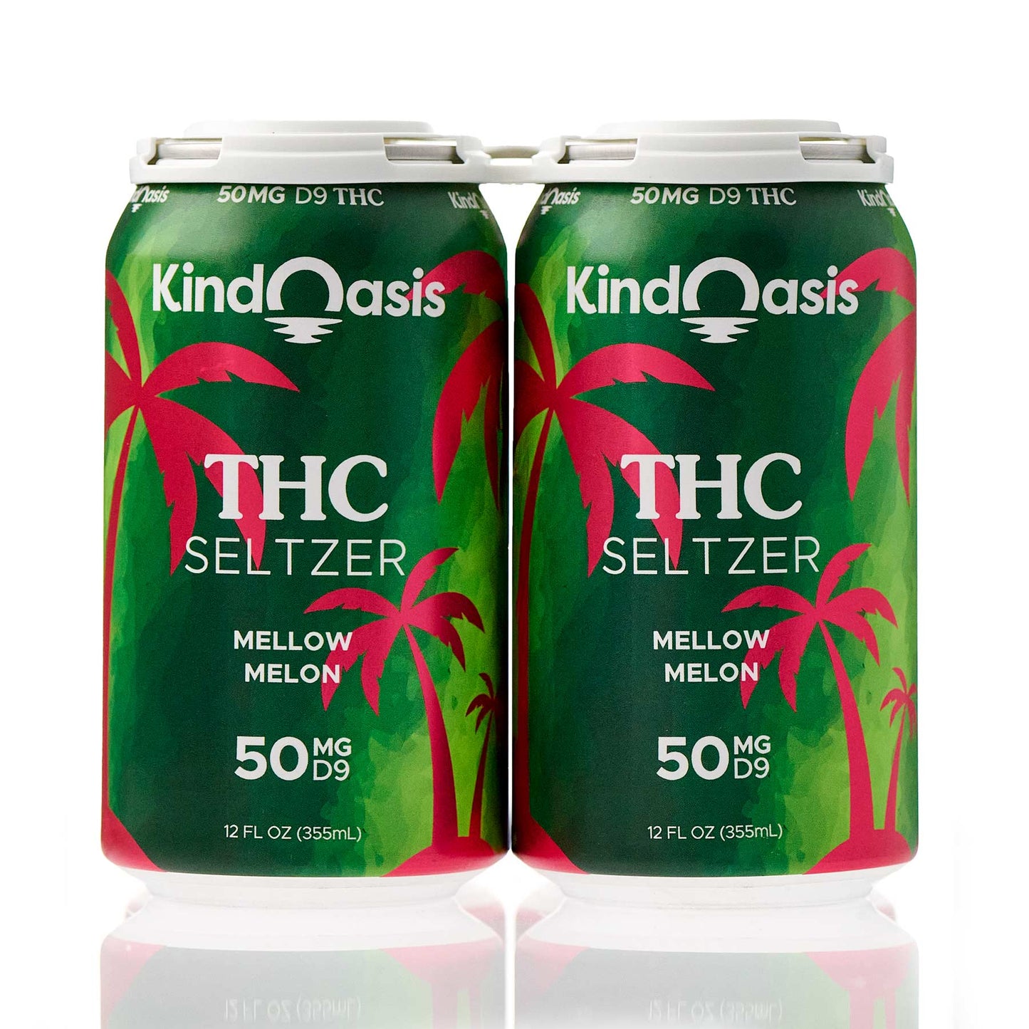 Delta 9 THC Seltzer 4 Pack - 50mg - Mellow Melon