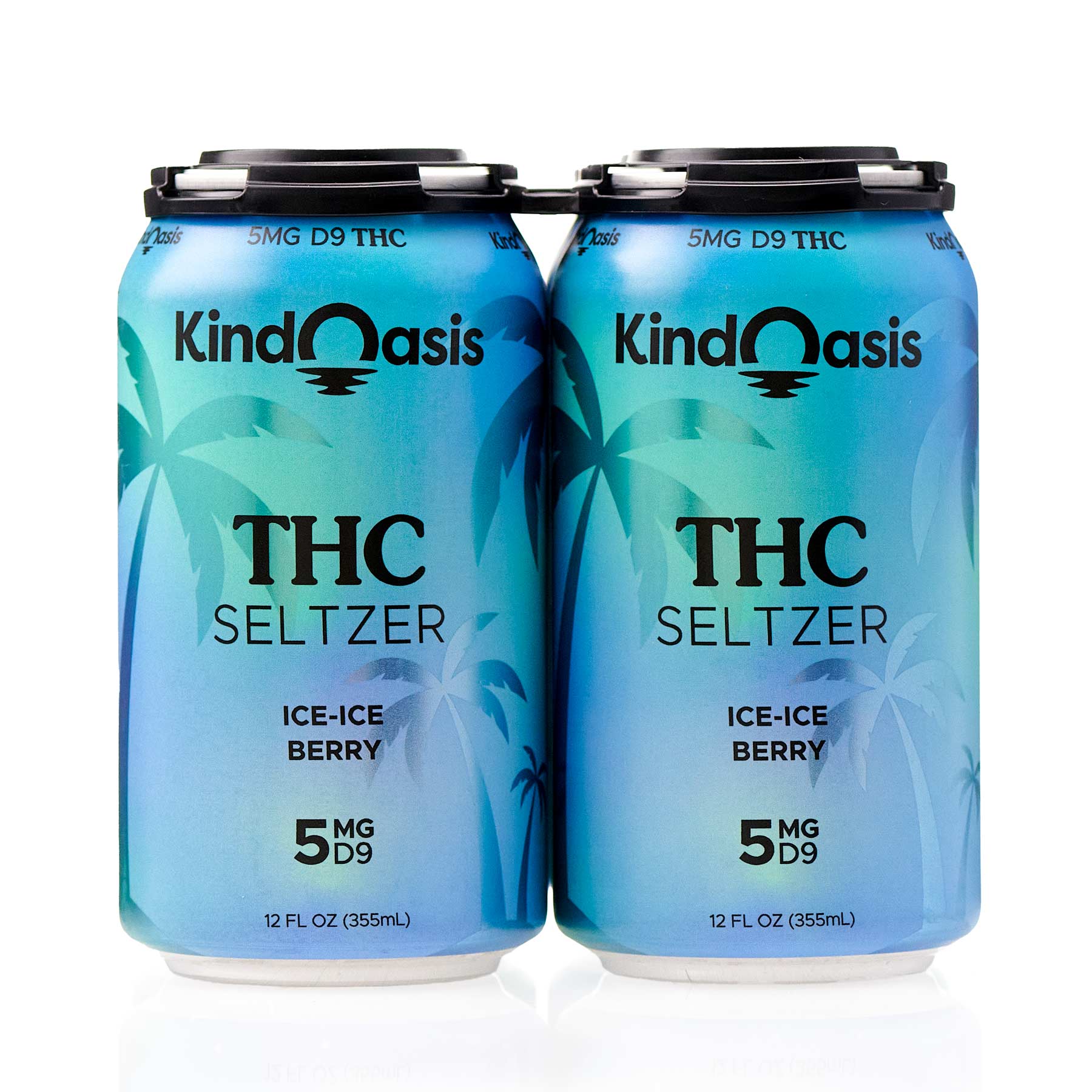 Delta 9 THC Seltzer 4 Pack - 5mg - Ice Ice Berry – Kind Oasis