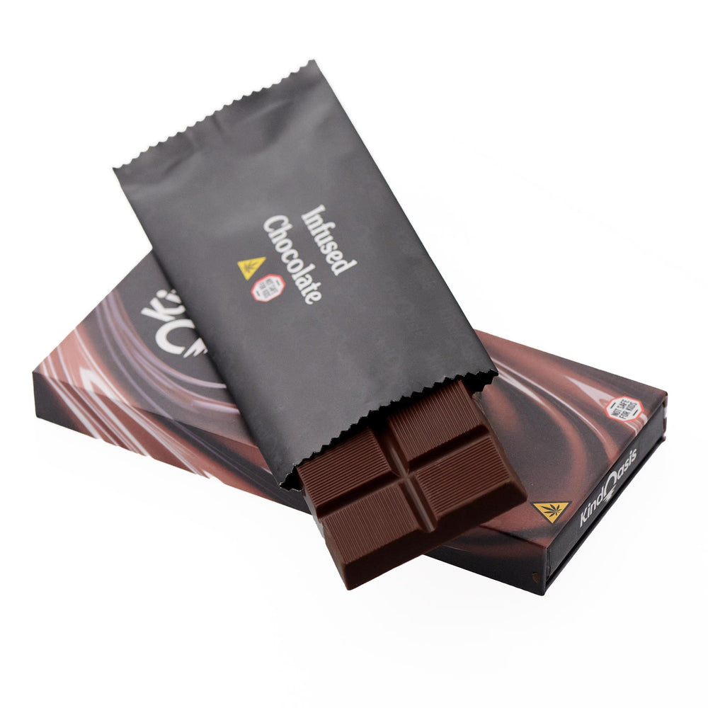 
                      
                        Delta 9 THC 10mg + CBD 10mg - Chocolate Bars - 10ct - Dark Chocolate
                      
                    