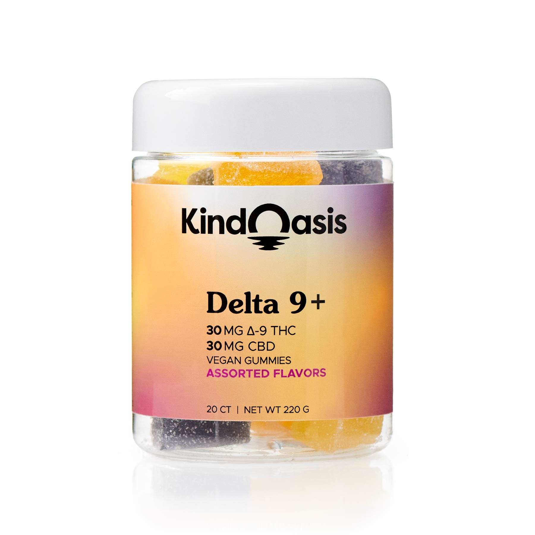 Delta 9 THC + CBD Gummies 30mg | 20ct | Kind Oasis