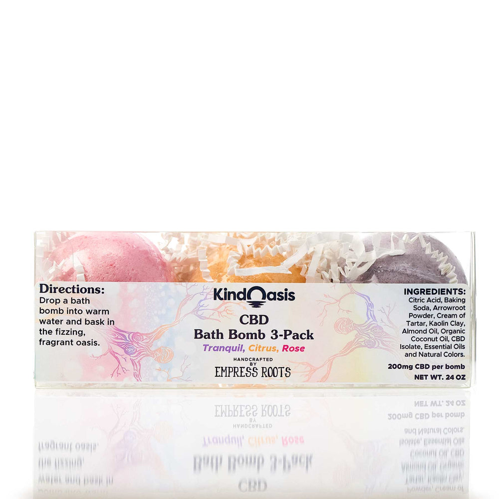 Kind Oasis - CBD Bath Bomb Trio