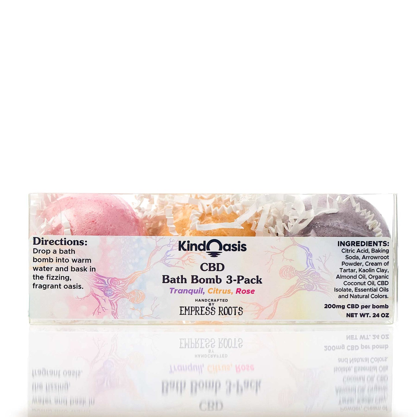 Kind Oasis - CBD Bath Bomb Trio