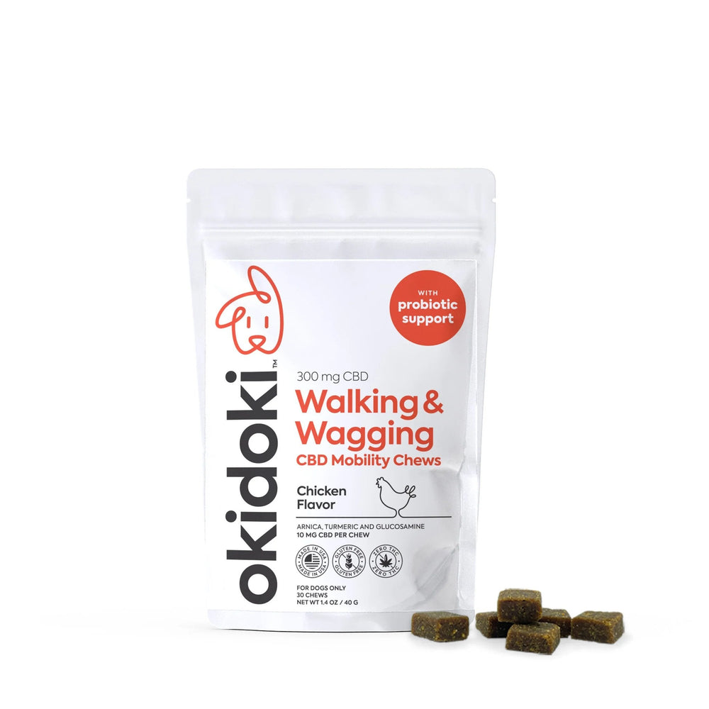 
                      
                        Okidoki CBD Pet Chews - Walking & Wagging
                      
                    